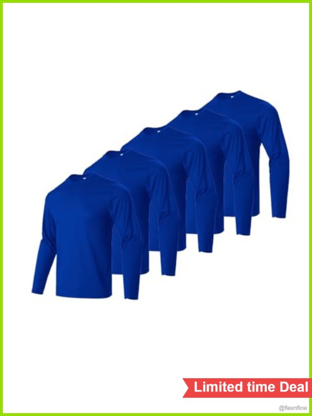 Men Long Sleeve Quick Dry Athletic Workout Performance Tee Shirts